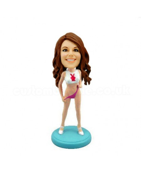 custom female in tank top bobblehead