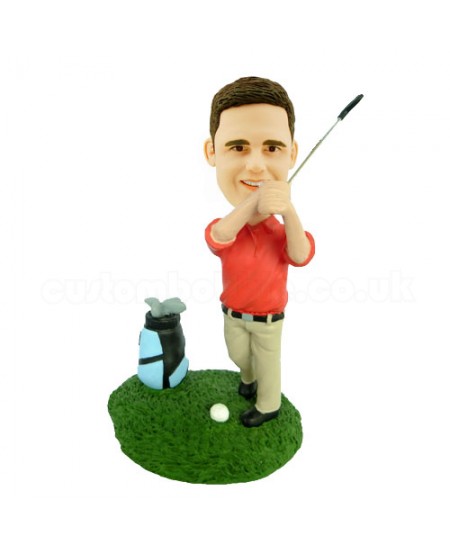 personalised golfer bobblehead
