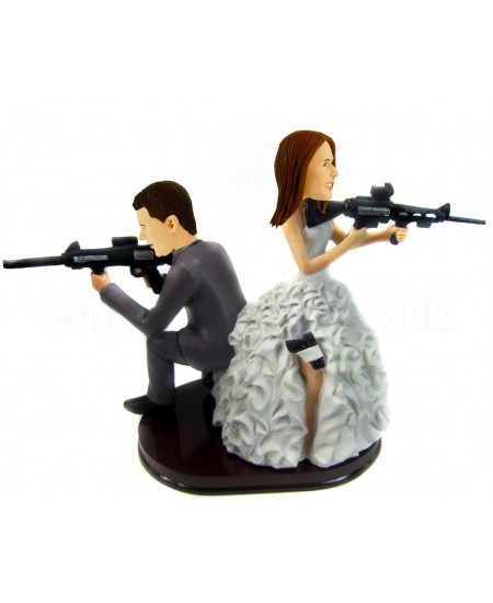 snipe wedding cake topper personalised