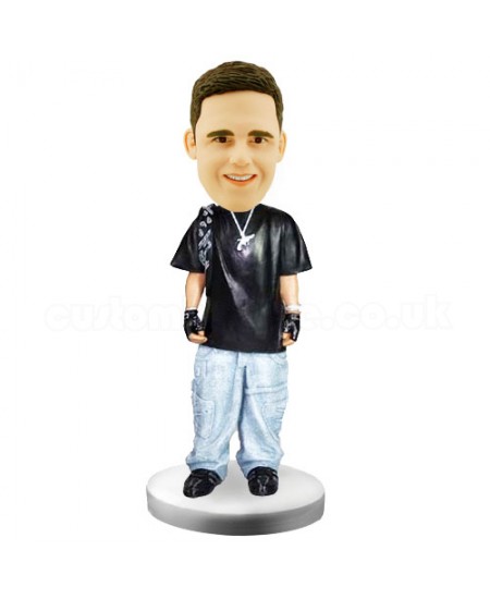 hiphop man personalised bobblehead
