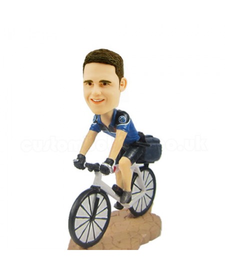 custom cyclist bobblehead
