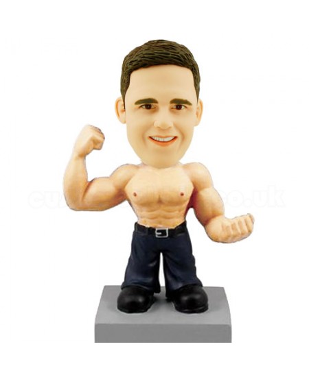 muscle man customized bobblehead