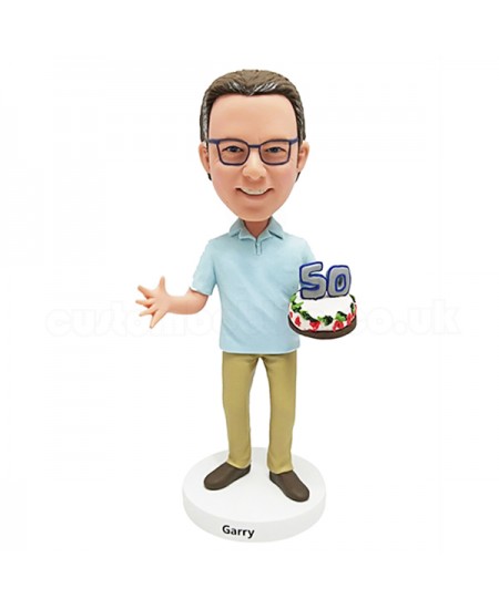 young man birthday custom bobblehead