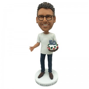 custom birthday cake bobblehead