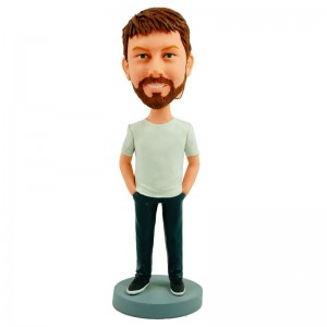 casual man custom bobblehed