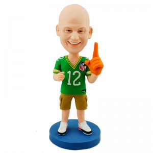 custom american football fan bobblehead