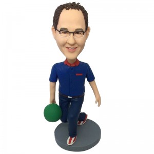 custom bowling bobble head