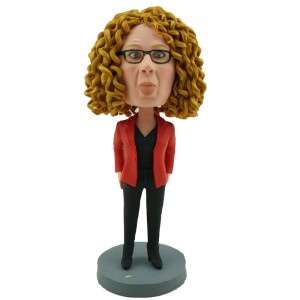 custom casual female bobblehead doll