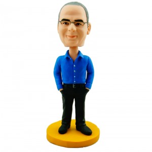 custom casual male colleague bobblehead