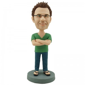 custom casual man bobblehead