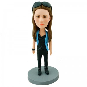 custom fashion girl personalised bobblehead