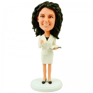 custom female secretary bobblehead