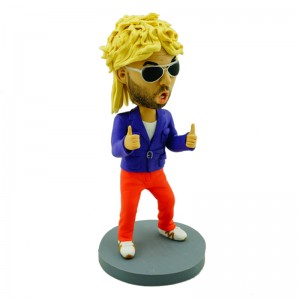 custom funny bobblehead raising both thumbs