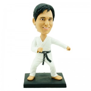 custom kongfu bobblehead waving fist