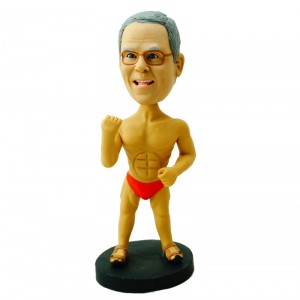 custom naked strong man bobblehead doll