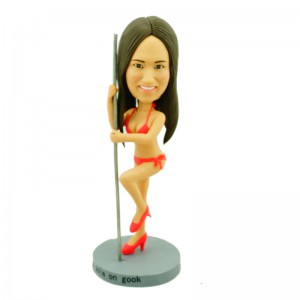 custom sexy girl pole dancing bobblehead