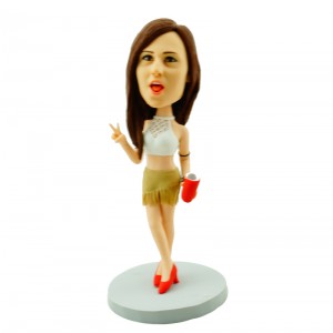 custom sexy girl say hi to you