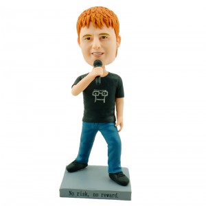 custom singing boy bobblehed doll