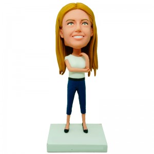custom slim lady bobblehead
