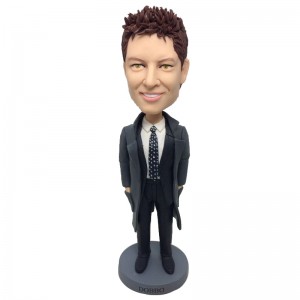 custom smart boss bobble head