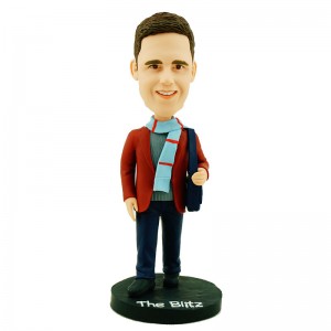 custom wear scarves casual man bobblehead