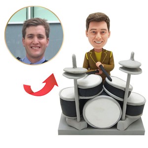 custom play the drums bobblehead