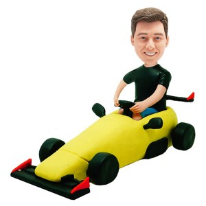custom formula racer bobblehead