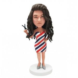 custom hairdresser bobble head 