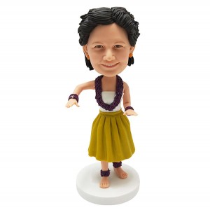 customized hula dancing girl bobblehead
