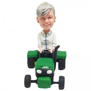 custom tractor bobble head
