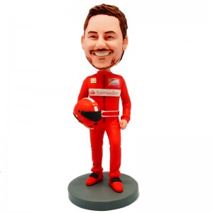 customised F1 Ferrari racer bobblehead