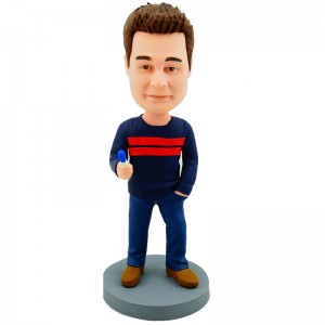 customised bobblehead casual man
