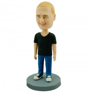 customised bobblehead casual man