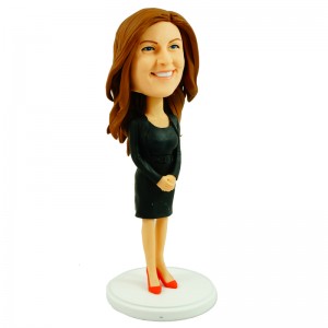 customised bobblehead office lady
