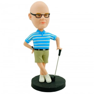 customised golfing bobblehead