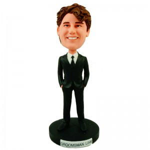 customised groomsman bobblehead doll