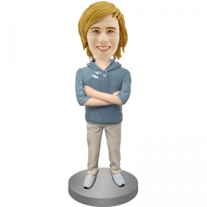 customised smart bobblehead in fleece