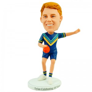 customised smart footy bobblehead