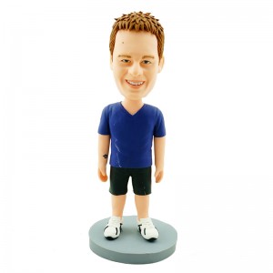 customised v neck mazarine casual man bobblehead