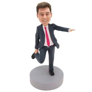 custom bobblehead dancing colleague