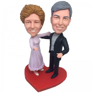 dancing couple personalised bobble head dolls