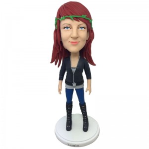 fashionable female bobblehead