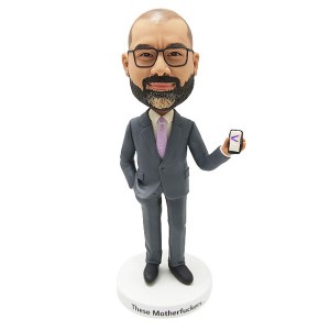 Giving a phone call businessman custom bobblehead