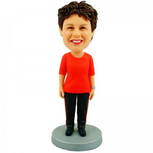 lovely old lady personalised bobblehead