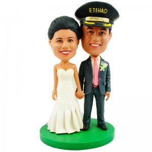 military officer wedding customized bobblehead