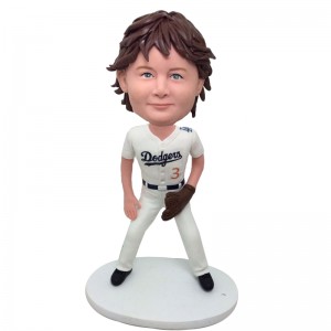 personalised baseball child player bobblehead