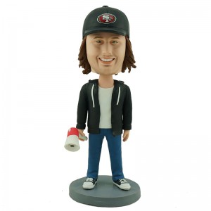 personalised broadcast bobblehead doll