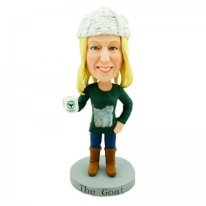 personalised casual girl carrying a cup