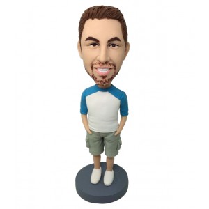 personalised casual male bobblehead