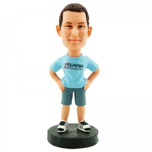 personalised casual man bobble head